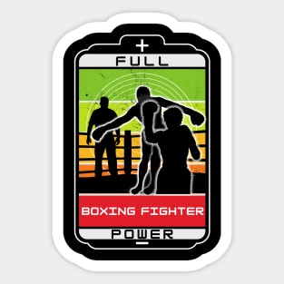 Boxing fighter full power Sticker